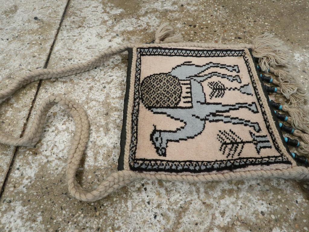 Vintage Persian Qashqai Tribal Shoulder Bag, No.25481 - Gsblank