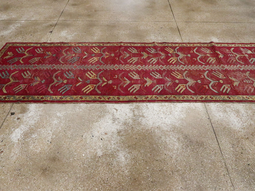 Antique Turkish Ghiordes Runner, No.25486 - Gsblank