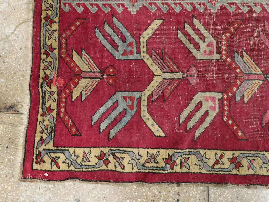 Antique Turkish Ghiordes Runner, No.25486 - Gsblank