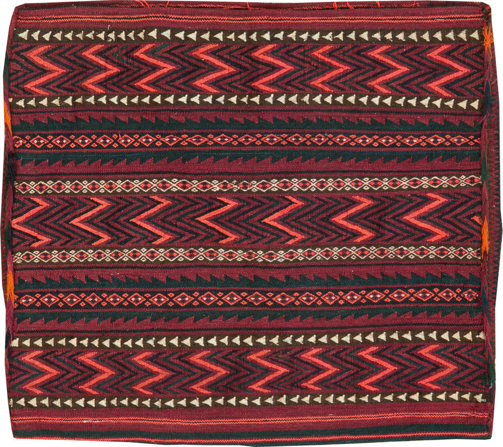 Vintage Central Asian Tribal Bag Face, No.25511 - Gsblank