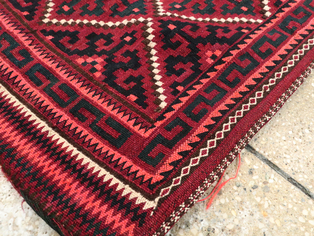 Vintage Central Asian Tribal Bag Face, No.25511 - Gsblank