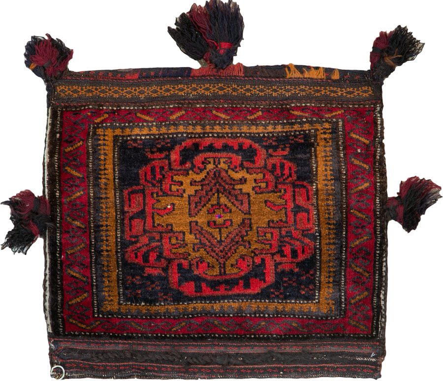 Vintage Persian Baluch Bag Face, No.25512 - Gsblank