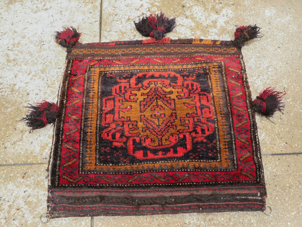 Vintage Persian Baluch Bag Face, No.25512 - Gsblank
