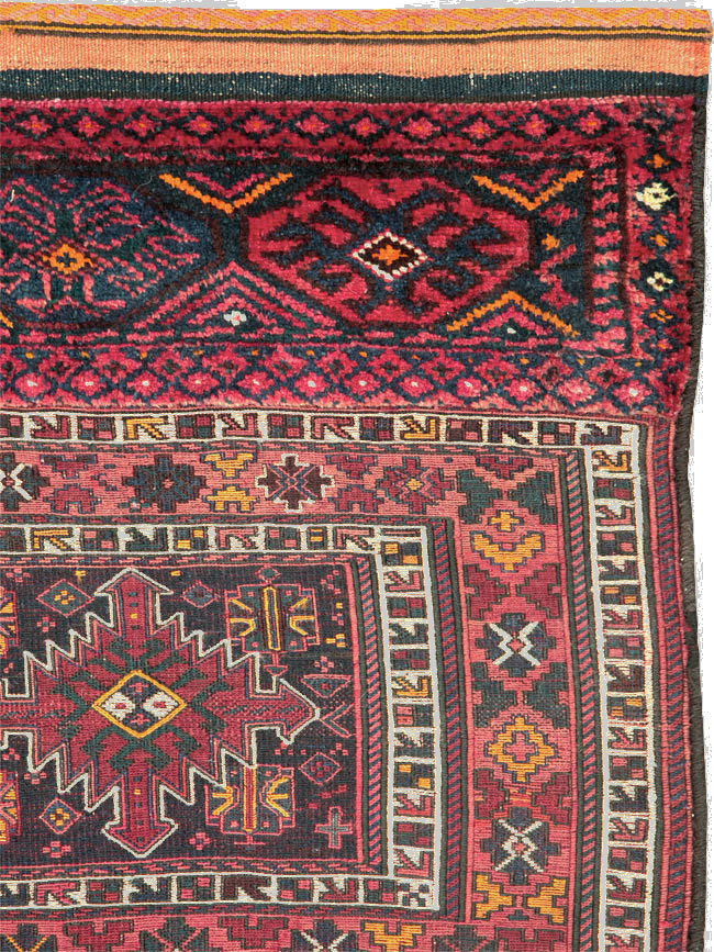 Vintage Persian Bakhtiari Bag Face, No.25517 - Gsblank