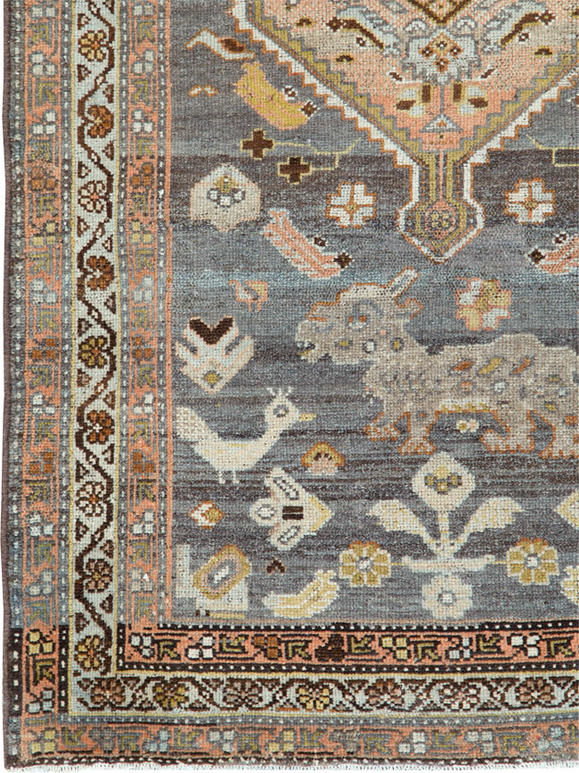 Vintage Persian Malayer Rug, No.25522 - Gsblank