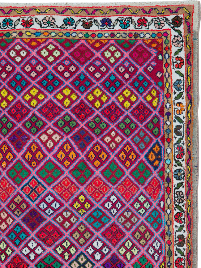 Vintage Persian Hamadan Runner, No.25528 - Gsblank