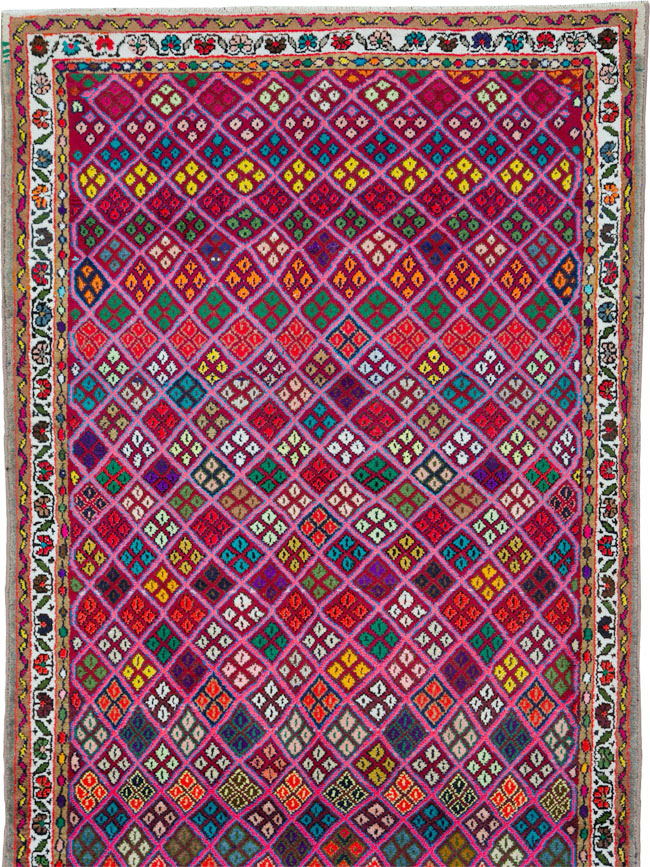 Vintage Persian Hamadan Runner, No.25528 - Gsblank
