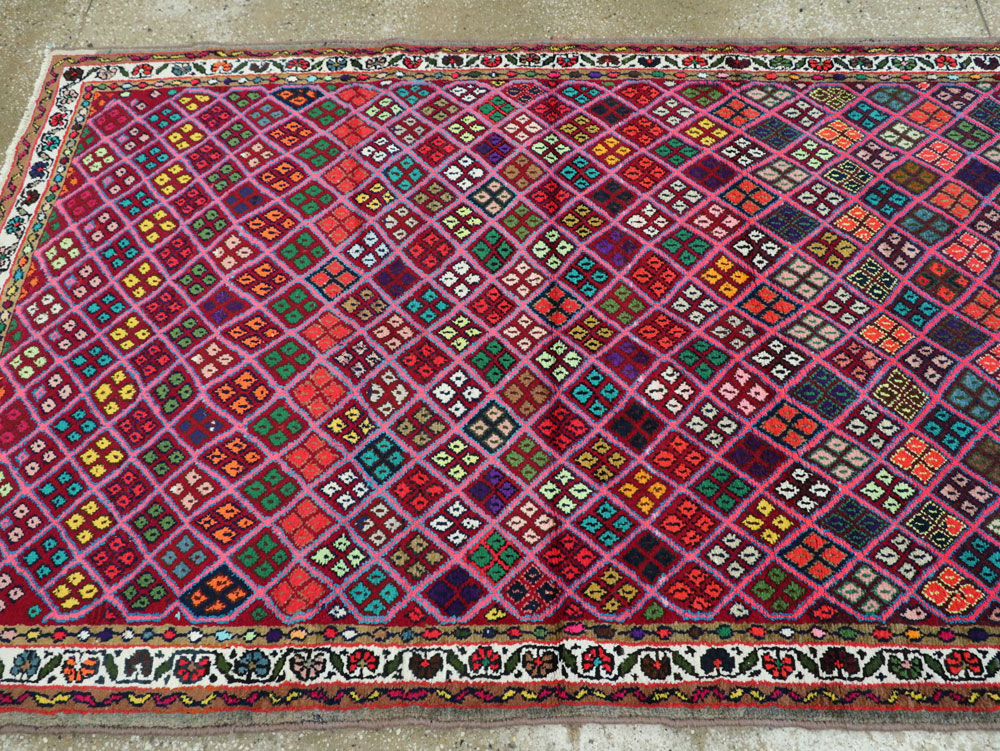 Vintage Persian Hamadan Runner, No.25528 - Gsblank
