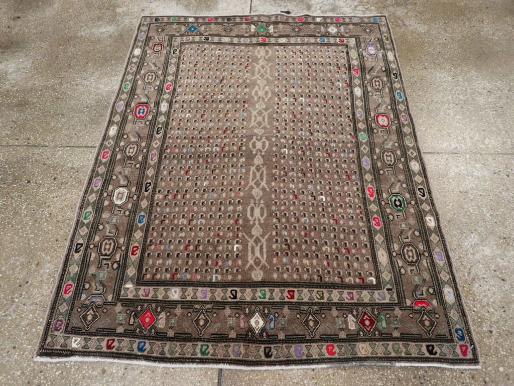 Vintage Persian Hamadan Modern Rug, No.25534 - Gsblank