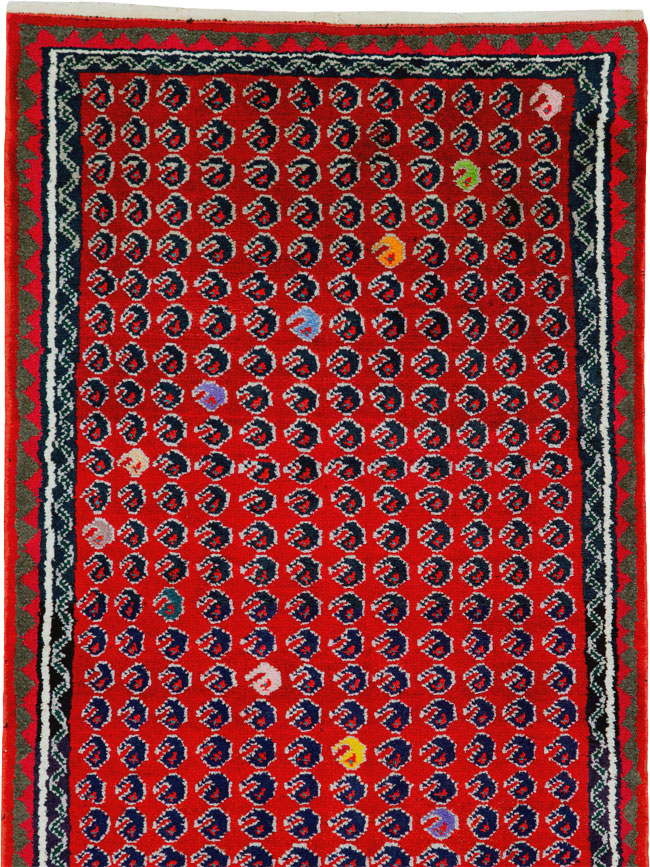 Vintage Persian Hamadan Runner, No.25535 - Gsblank