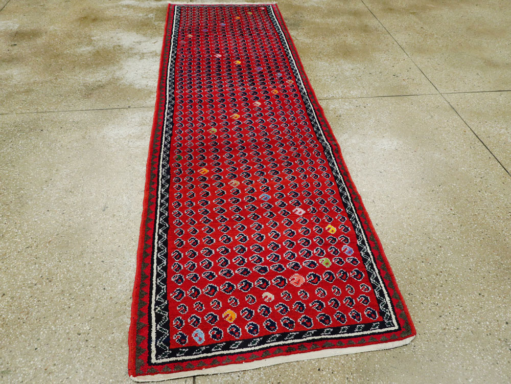 Vintage Persian Hamadan Runner, No.25535 - Gsblank