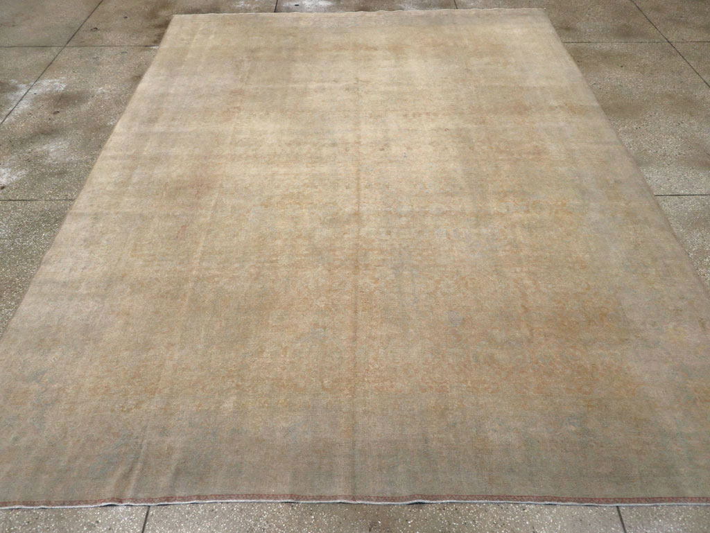 Antique Persian Tabriz Room Size Carpet, No.25539 - Gsblank