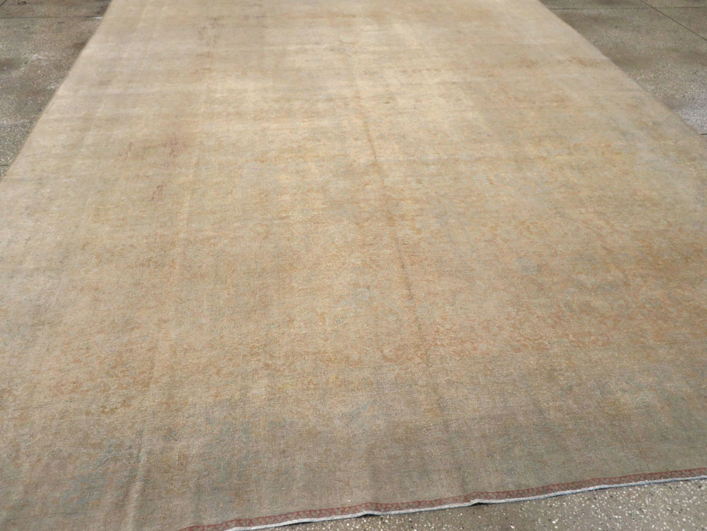 Antique Persian Tabriz Room Size Carpet, No.25539 - Gsblank