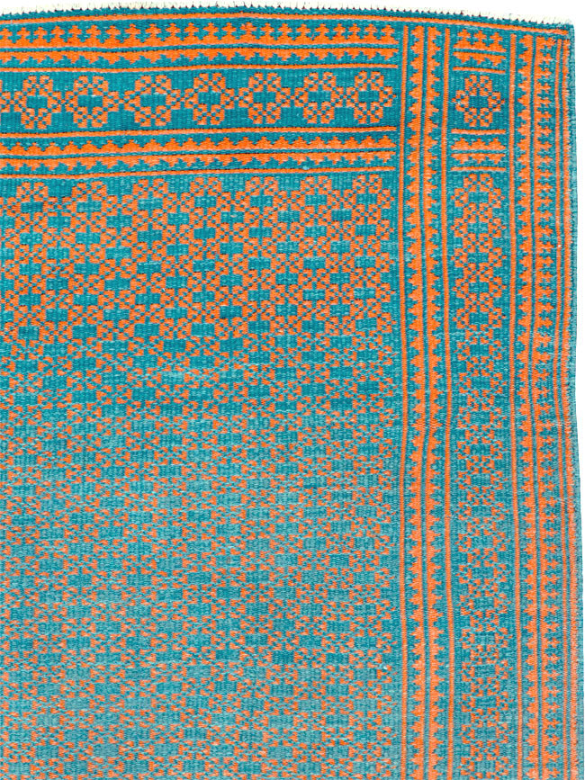 Vintage Persian Reversible Flatweave, No.25562 - Gsblank