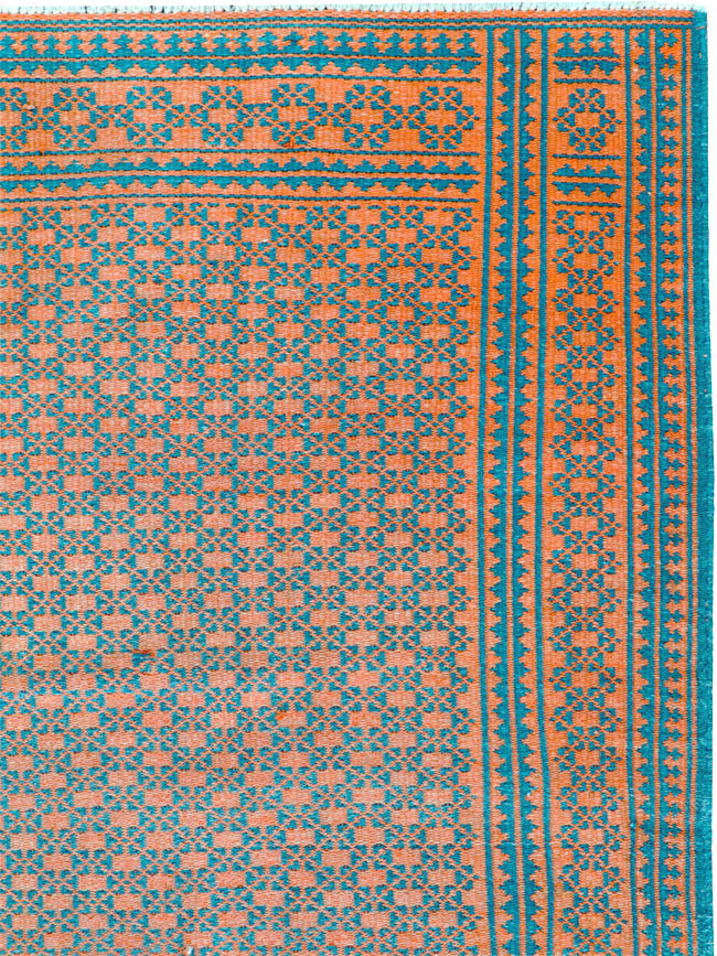 Vintage Persian Reversible Flatweave, No.25562 - Gsblank