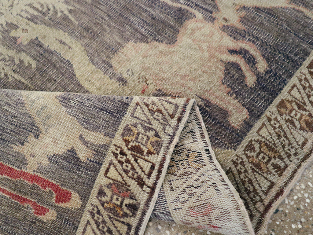 Vintage Kayseri Pictorial Rug, No.25563 - Gsblank