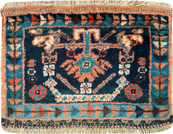 Vintage Persian Afshar Tribal Bag Face, No.25567 - Gsblank