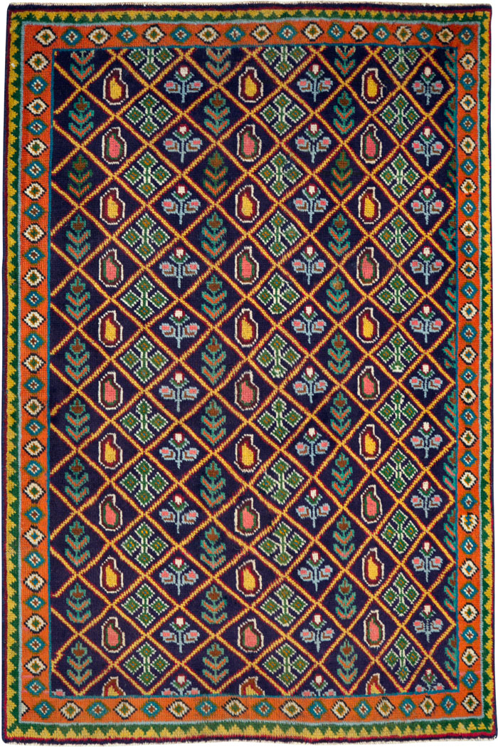 Vintage Persian Tabriz Rug (Pair: 1 of 2), No.25587 - Gsblank