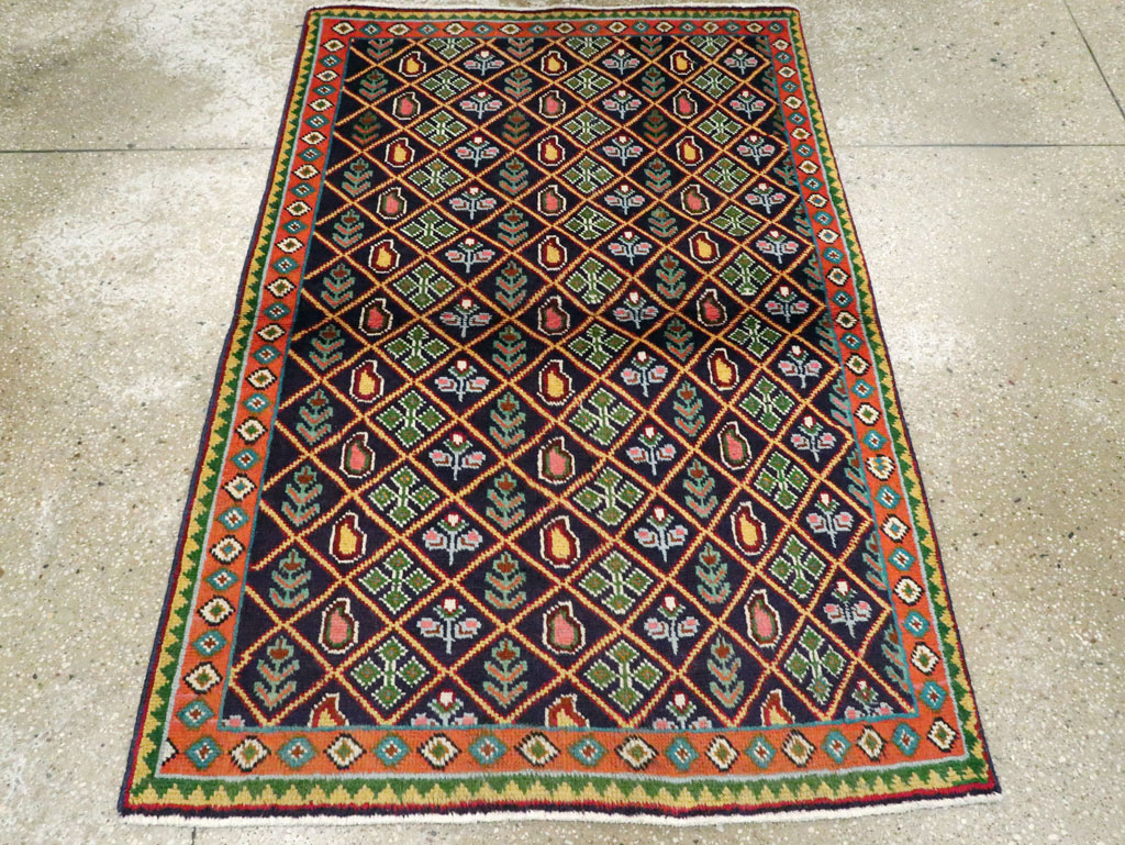 Vintage Persian Tabriz Rug (Pair: 1 of 2), No.25587 - Gsblank