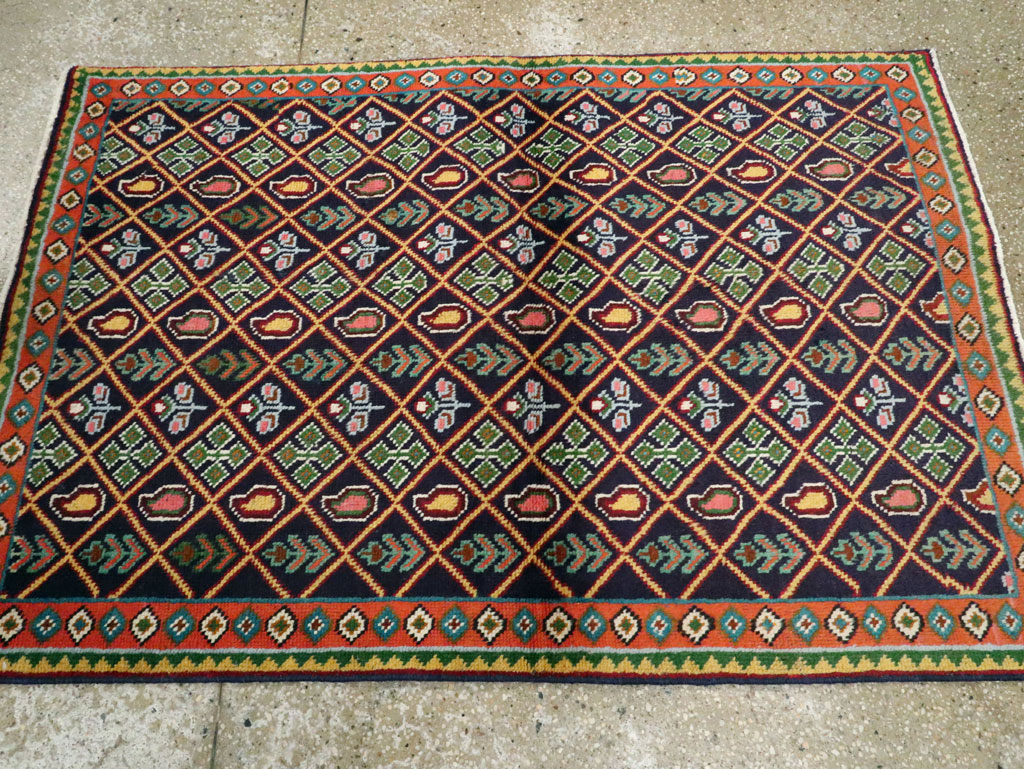 Vintage Persian Tabriz Rug (Pair: 1 of 2), No.25587 - Gsblank