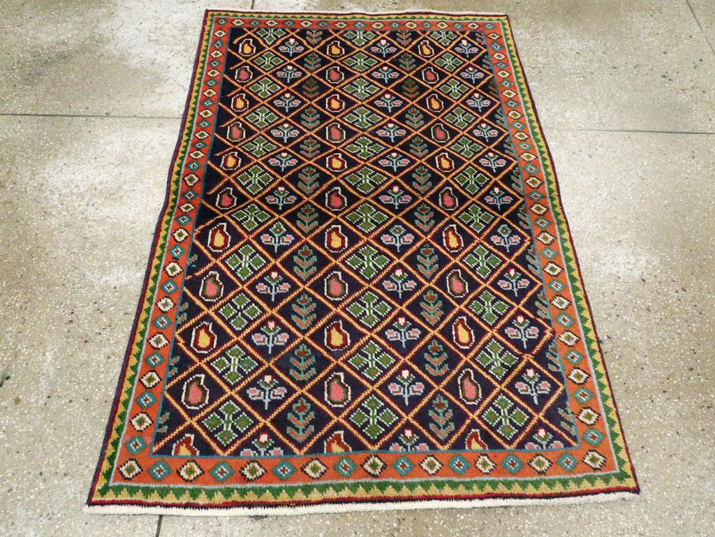 Vintage Persian Tabriz Rug (Pair: 2 of 2), No.25588 - Gsblank
