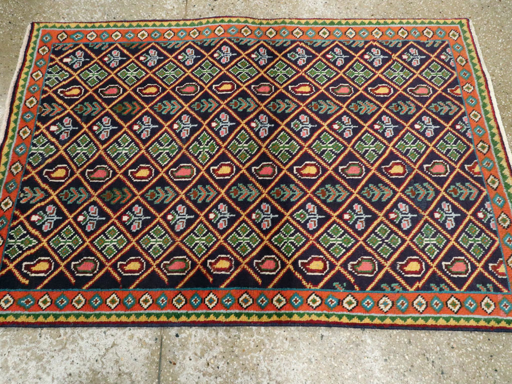 Vintage Persian Tabriz Rug (Pair: 2 of 2), No.25588 - Gsblank