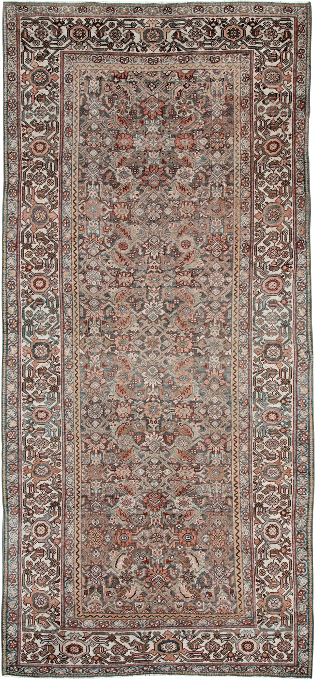 Antique Persian Mahal Gallery Carpet, No.25609 - Gsblank