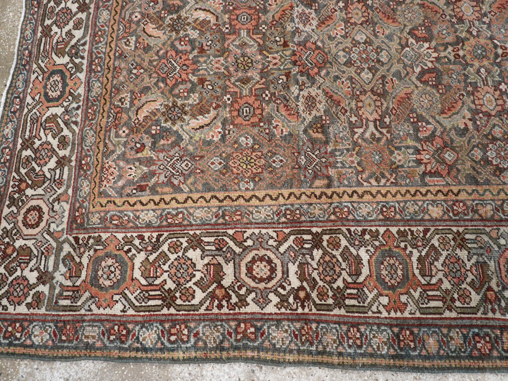 Antique Persian Mahal Gallery Carpet, No.25609 - Gsblank