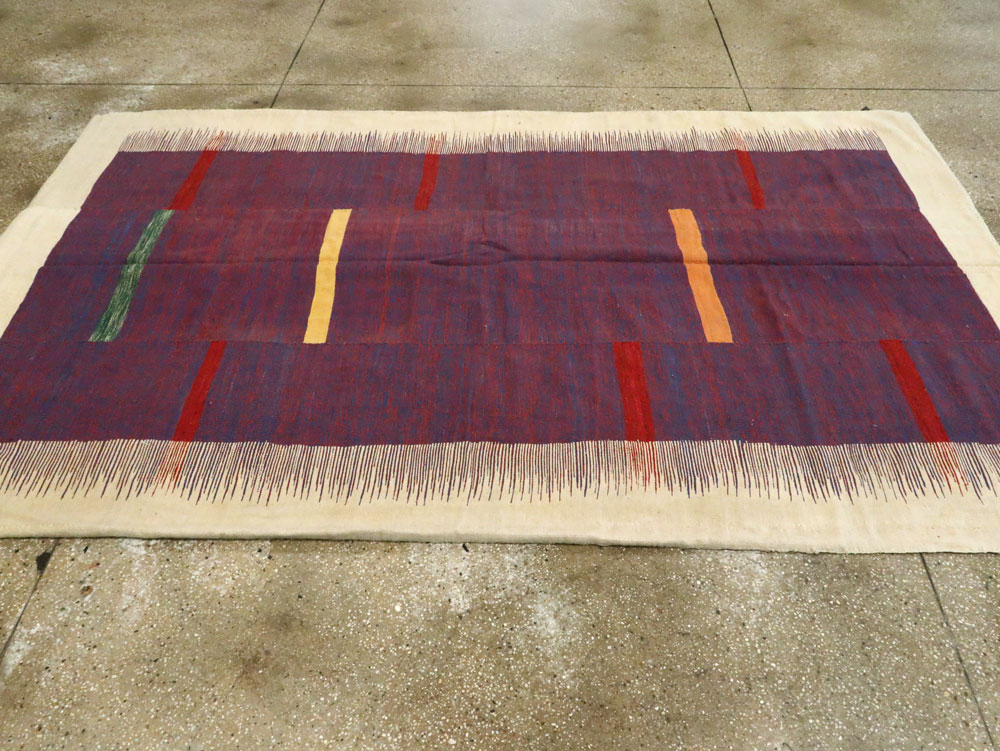 Modern Persian Flatweave, No.25623 - Gsblank