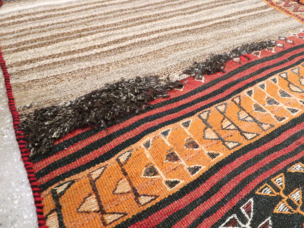 Vintage Persian Chaharmahal Bakhtiari Tacheh Flatweave Kilim , No.25628 - Gsblank