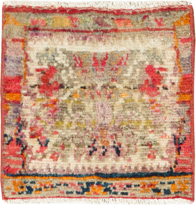 Vintage Persian Shiraz Tribal Bag Face, No.25634 - Gsblank