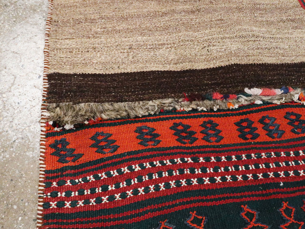 Vintage Persian Chaharmahal Bakhtiari Tacheh Flatweave Kilim , No.25645 - Gsblank