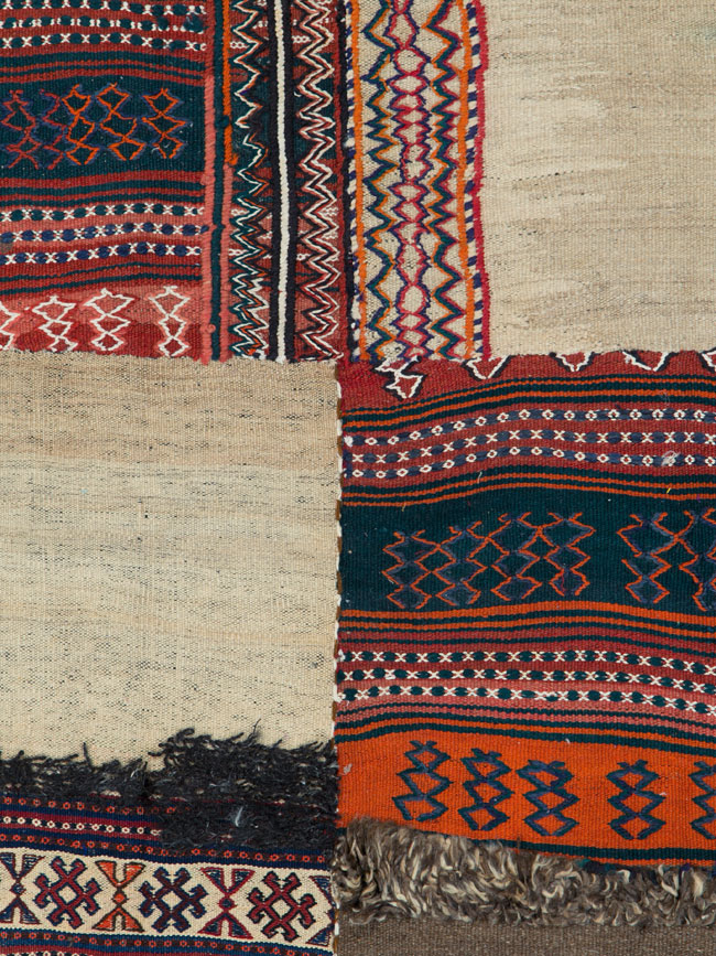 Vintage Persian Chaharmahal Bakhtiari Tacheh Flatweave Kilim , No.25645 - Gsblank