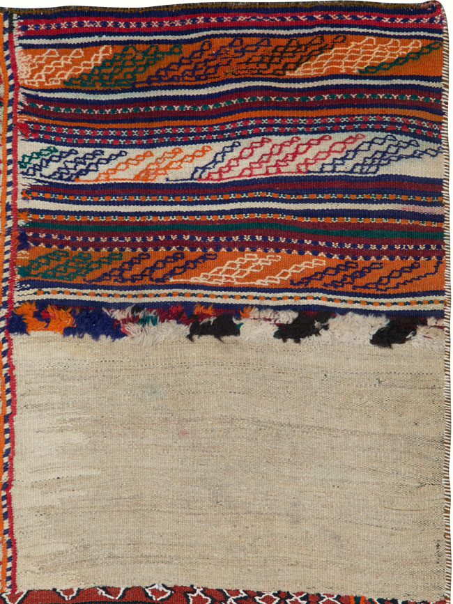 Vintage Persian Chaharmahal Bakhtiari Tacheh Flatweave Kilim , No.25645 - Gsblank