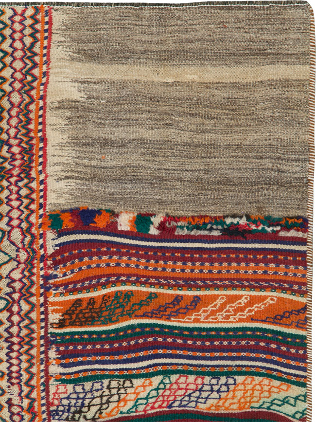Vintage Persian Chaharmahal Bakhtiari Tacheh Flatweave Kilim , No.25648 - Gsblank