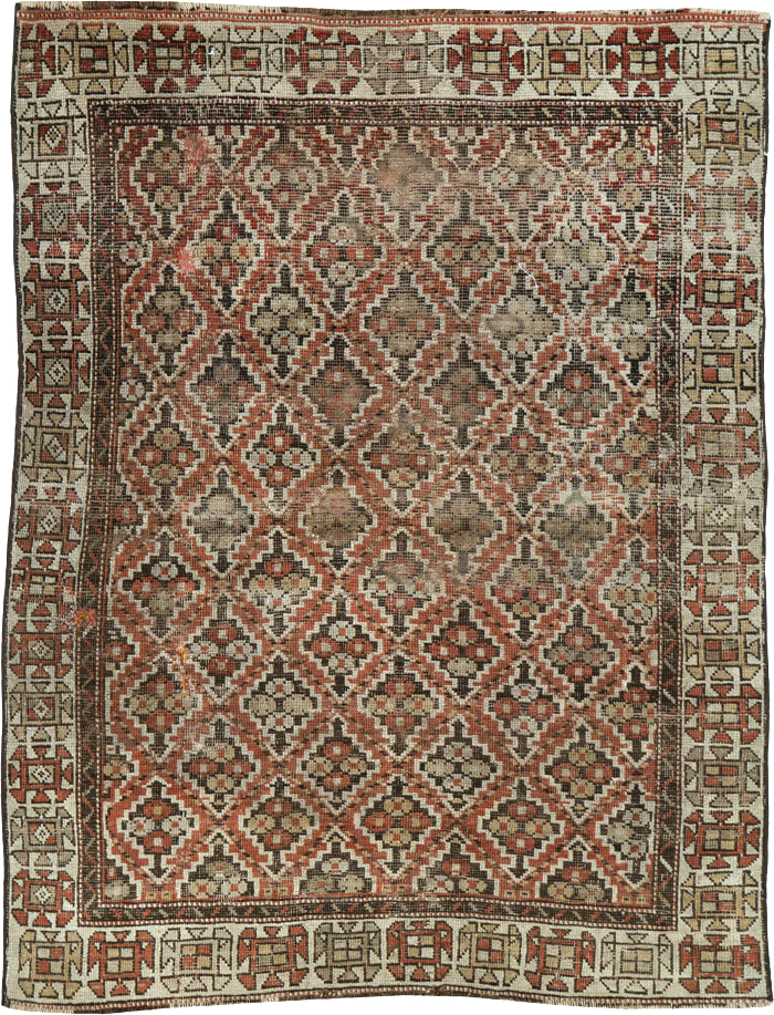 Antique Caucasian Kuba Rug, No.25655 - Gsblank