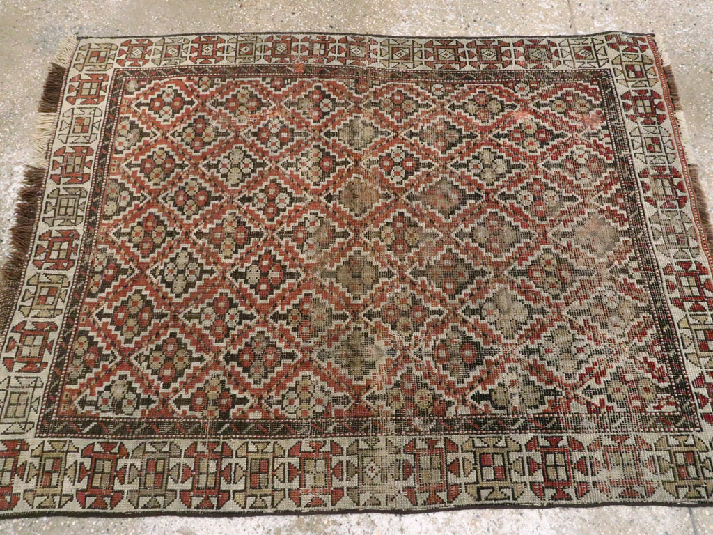 Antique Caucasian Kuba Rug, No.25655 - Gsblank