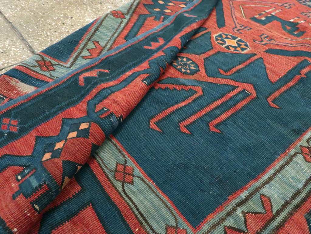 Antique Caucasian Avar Kilim Gallery Carpet, No.25659 - Gsblank