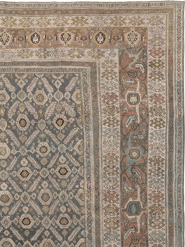 Antique Persian Bibikabad Large Square Carpet, No.25662 - Gsblank