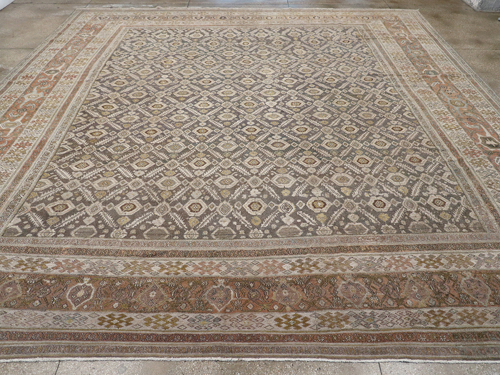 Antique Persian Bibikabad Large Square Carpet, No.25662 - Gsblank