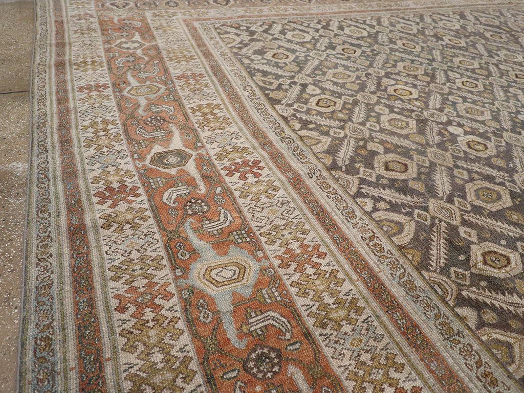 Antique Persian Bibikabad Large Square Carpet, No.25662 - Gsblank