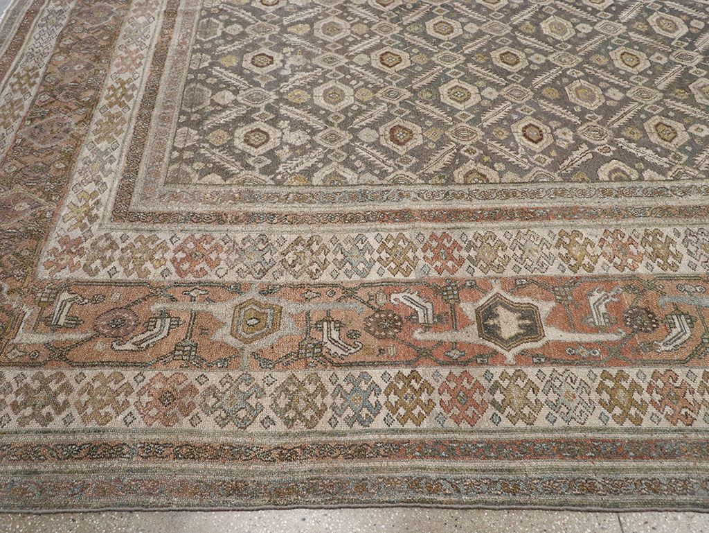 Antique Persian Bibikabad Large Square Carpet, No.25662 - Gsblank