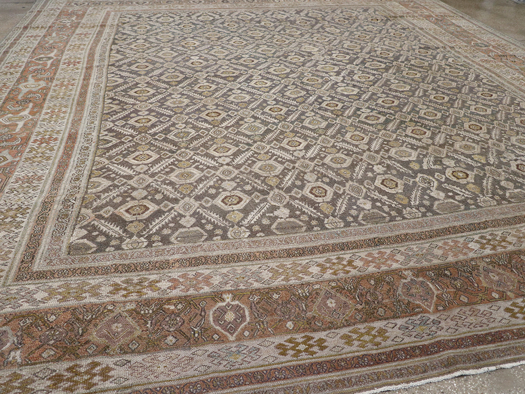 Antique Persian Bibikabad Large Square Carpet, No.25662 - Gsblank