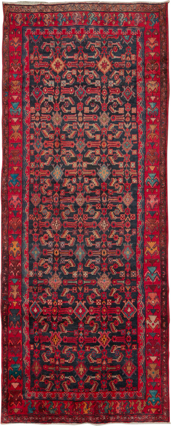 Vintage Persian Malayer Gallery Rug, No.25683 - Gsblank