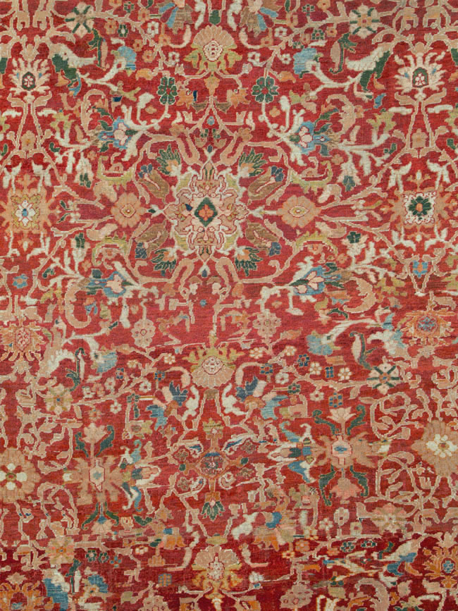 Antique Persian Mahal Carpet, No.25685 - Gsblank