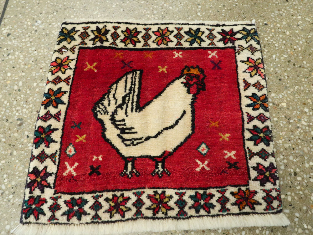 Vintage Persian Kurdish Rug, No.25687 - Gsblank