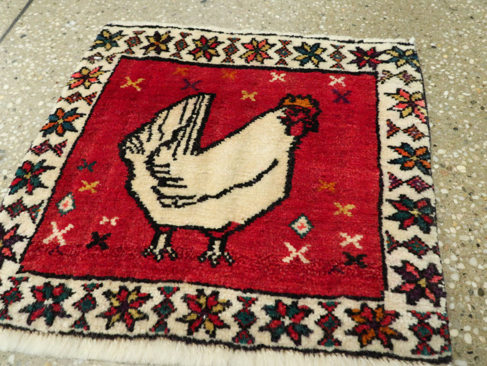 Vintage Persian Kurdish Rug, No.25687 - Gsblank