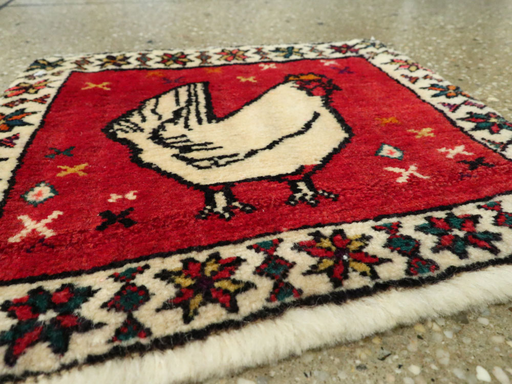 Vintage Persian Kurdish Rug, No.25687 - Gsblank