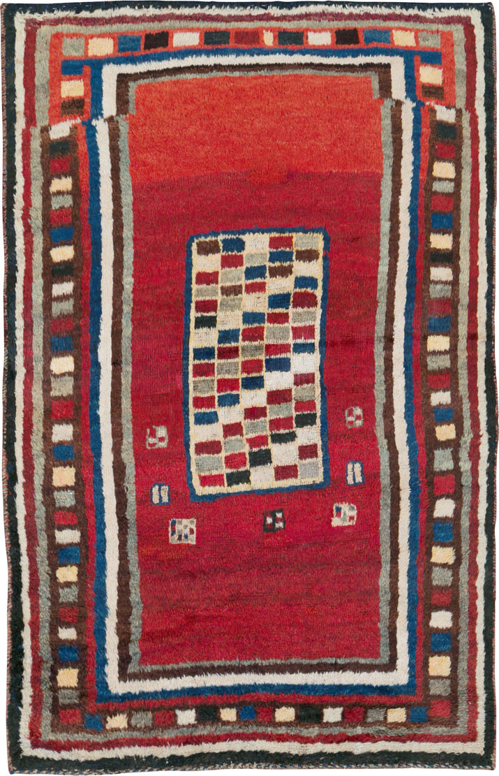 Vintage Persian Gabbeh Rug, No.25694 - Gsblank