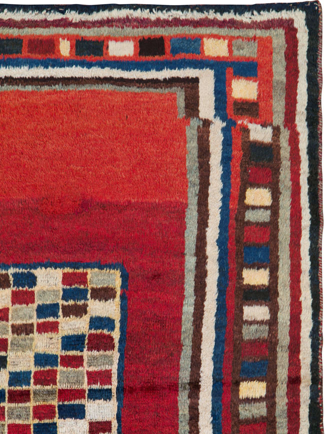 Vintage Persian Gabbeh Rug, No.25694 - Gsblank